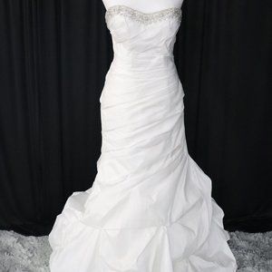Private Collection #18739 White Silver Wedding Gown